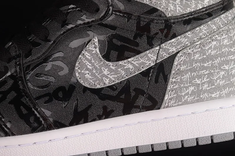 All categories Air Jordan Jordan series basketball shoes Air Jordan 1 High Cost-effective version Air Jordan 1 High OG "Rebellionaire" AJ1 Joe 1 black and gray banned "Rebelionaire" high-top basketball shoes 555088-036